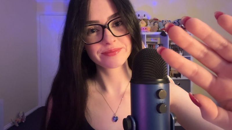 ASMR ramble, comforting affirmations & face touching 🧸