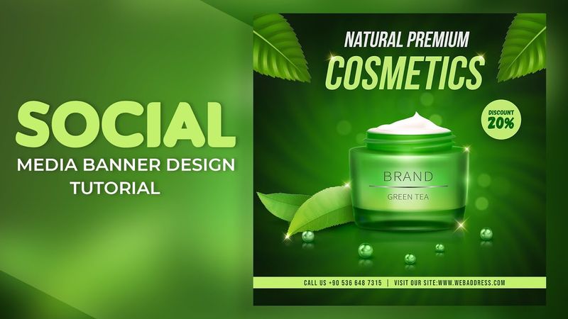 How to Design Cosmetic Banner for Social Media in Photoshop