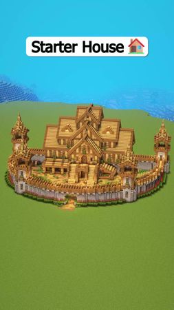 Minecraft Ultimate Starter House 🏡 - Link in bio 📝 #minecraft 