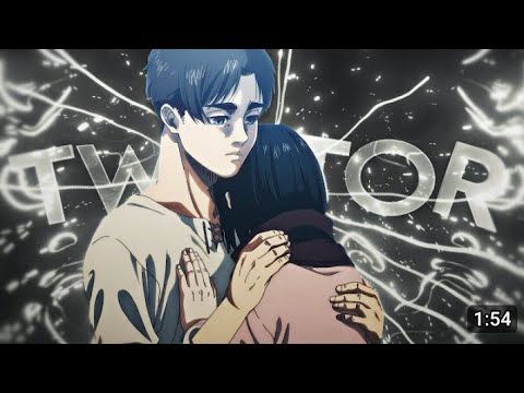 Eren and Mikasa 4k CC Twixtor | Attack on Titan Final Season Twixtor | Aot Raw Clips For Editing