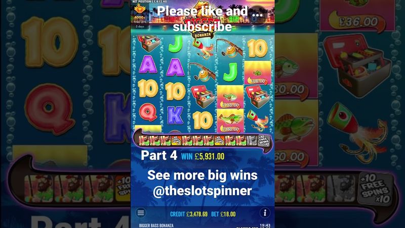 Bigger bass bonanza big win part 4 (£18 stake)