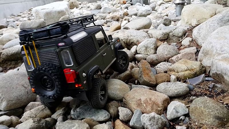 RC RC4WD D90 DEFENDER Conversion Gravelly field