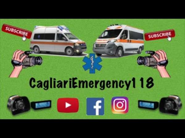 [SIRENA PNEUMATICA + SIRENA FISCHIO] Ambulanza Assemini Soccorso in emergenza |m