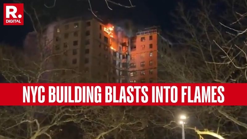 BREAKING: New York Residential Building Burns Due To Gas Explosion | Bronx Blast