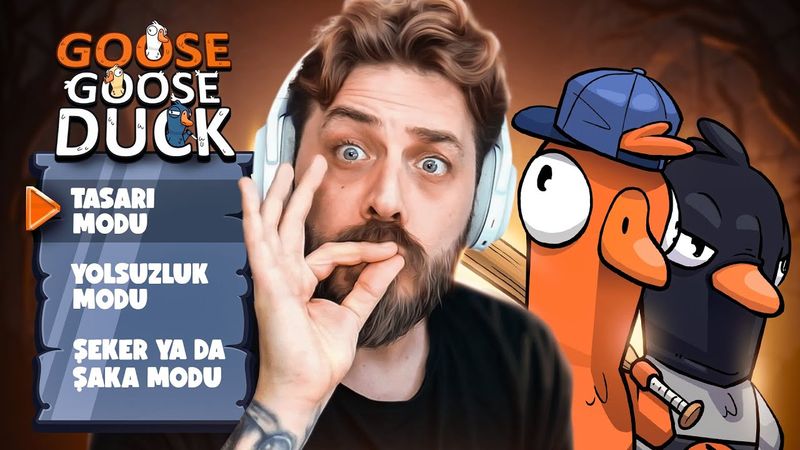 İLGİNÇ OYUN MODLARINI DENEDİK! | GOOSE GOOSE DUCK | BÖLÜM 10 |