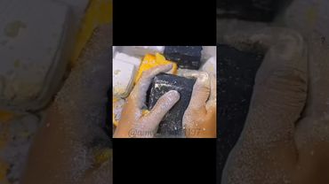 Black Pasted #relax #crunchycrumbles #oddlysatisfying #satisfying #soap #cornstarch #gymchalkasmr