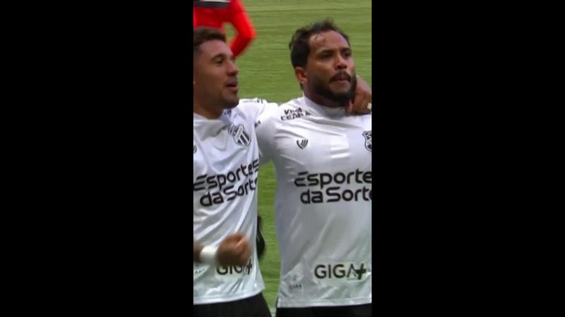 Gol de Lourenço para o Ceará contra o Palmeiras. Chutaço de longe!