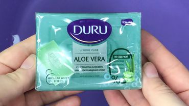Мыление мыла🧼DURU🫧Aloe vera💚