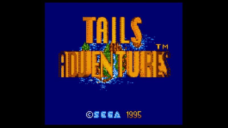 Tails Adventure Title Screen (GameGear)
