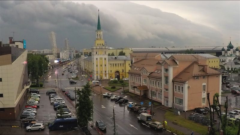 ЯРОСЛАВЛЬ.  ГРОЗОВОЙ ФРОНТ. #time_lapse