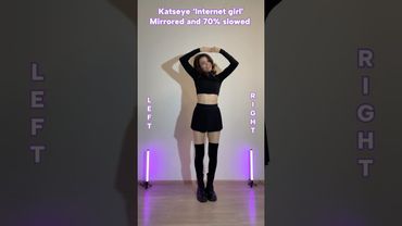 KATSEYE (캣츠아이) "Internet Girl” Dance Tutorial Mirrored and 70% slowed  #KATSEYE #internetgirl