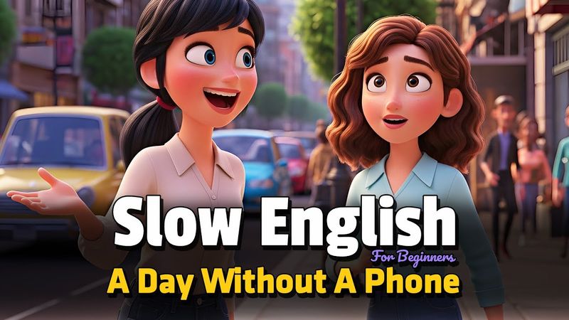 My Day Without A Phone | Easy English Listening Practice (A2 Level)