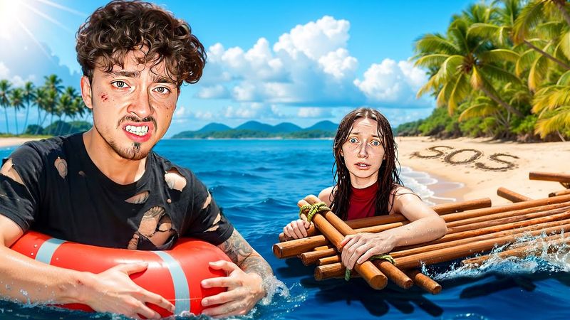 СПАСАЮ ВЫЖИВШУЮ ДЕВУШКУ НА ОДНОМ ПЛОТУ В ОКЕАНЕ МАЙНКРАФТ!