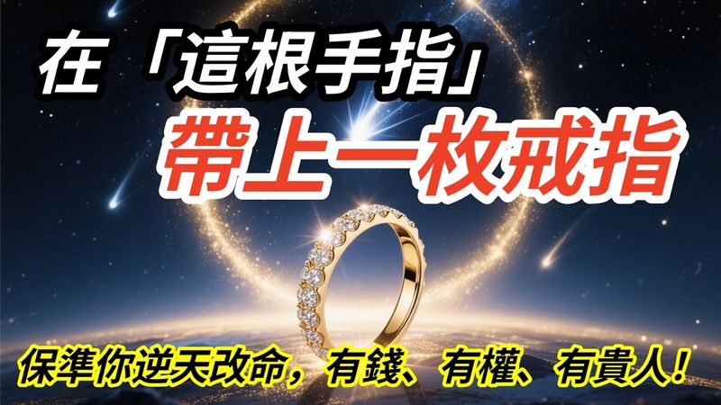 霉運纏身別害怕，在「這根手指」帶上一枚戒指，保準你逆天改命，有錢、有權、有貴人！ #人生感悟 #生肖命理 #正能量 #国学文化 #道家文化