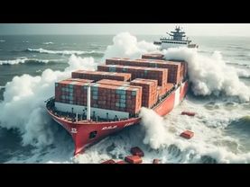 Страшный Шторм Снятый на Камеру. Это стоит Увидеть.  Вот что Бывает, Когда корабль попадает в шторм.