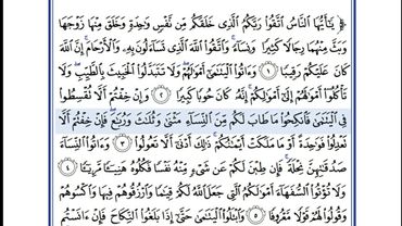 السادس الاعدادي/سورة النساء - الوحدة الثالثة ايات الحفظ