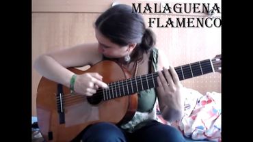 Malaguena flamenco guitar solo (better version) with TAB!
