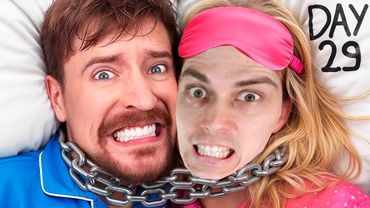 ВЫЖИВИ 30 ДНЕЙ Прикованный К Своему Бывшему Партнёру, Выиграй $250,000 - Mr Beast Реакция