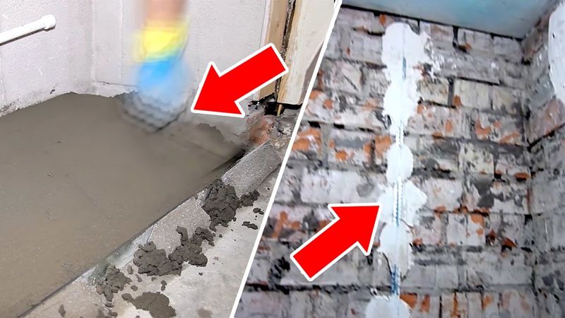 Ремонт ванной комнаты и туалета ОТ и ДО. Часть 1 - стяжка пола, выравнивание стен.