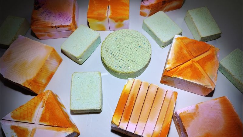 Beautiful pattern gym chalk丨染色粉笔丨助眠ASMR