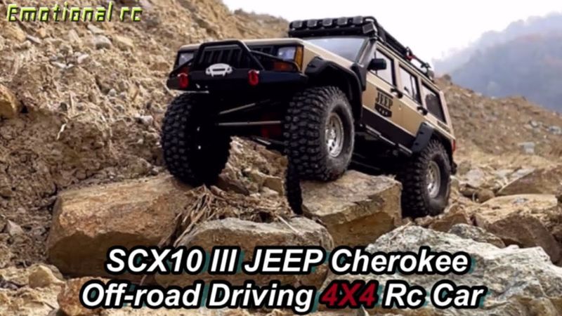 Axial SCX10 III JEEP Cherokee Off-road Driving | Side Step Replacement | 4X4 RC Car