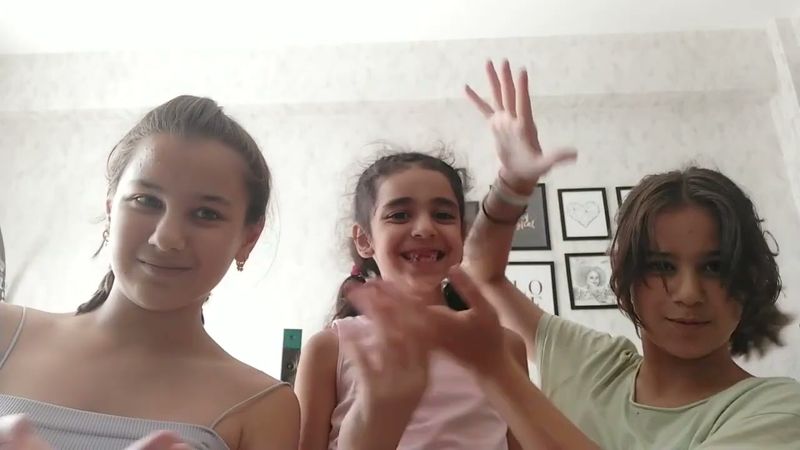 Yoga for three with the younger cousin