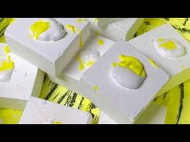 Freshies with Shaving Cream & Yellow Paint