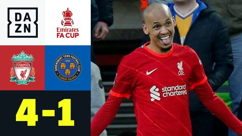 Liverpool dreht Partie nach kurzem Schock: Liverpool – Shrewsbury 4:1 | FA Cup | DAZN Highlights