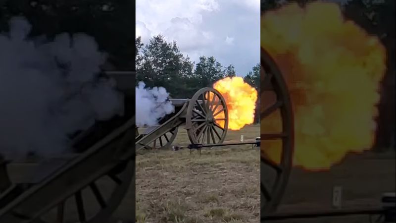 127 YEARS OLD! U.S. Army 3.2" Model 1897 Field Gun Firing #army #history #cannon #artillery #weapons