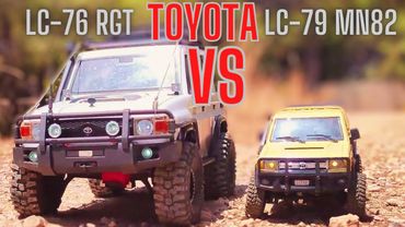 RC CRAWLER TOYOTA LC76 RGT 86190 VS LC79 MN82 4X4 OFF-ROAD ADVENTURE