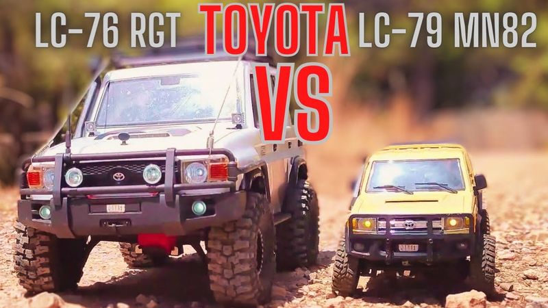 RC CRAWLER TOYOTA LC76 RGT 86190 VS LC79 MN82 4X4 OFF-ROAD ADVENTURE