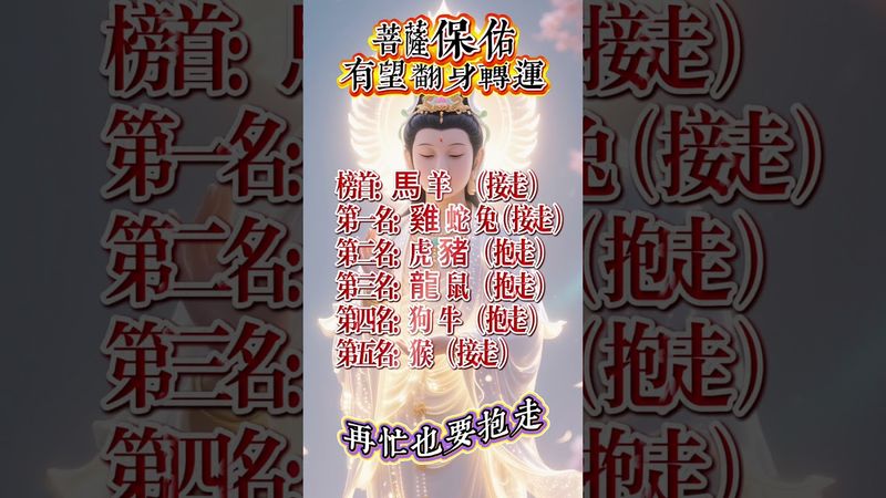 ✨ 菩薩保佑 ✨有望翻身轉運，再忙也要抱走