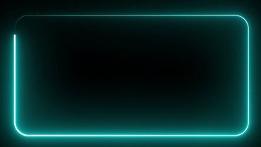 Cyan Neon Frame Background | MD Animated Backgrounds | Free Video Backgrounds