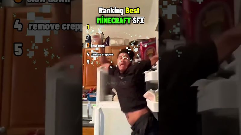 Best of Minecraft SFX Moments💗💗!  #ranking #shorts #funny