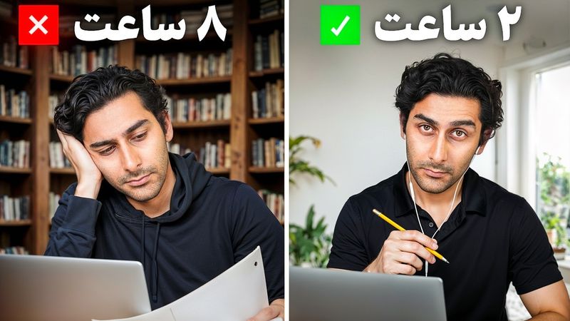 اینطوری ۸ ساعت درس رو تو۲ ساعت بخون!