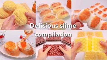【ASMR】🍮おいしそうなスライムまとめ🍫【音フェチ】Delicious slime compilation