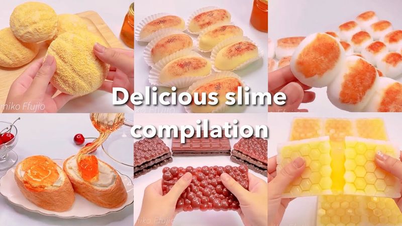 【ASMR】🍮おいしそうなスライムまとめ🍫【音フェチ】Delicious slime compilation