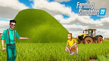 НАНИМАЕМ НА ФЕРМУ НАСТОЯЩИХ РАБОЧИХ, Т.К. НАМ ЛЕНЬ УБИРАТЬ ЭТУ КУЧУ.. FARMING SIMULATOR 22