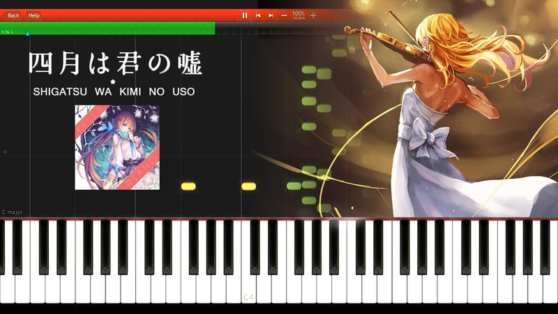 Shigatsu wa Kimi no Uso OST - Yuujin A-kun wo Watashi no Bansousha ni Ninmei Shimasu | 四月は君の嘘 [ピアノ]