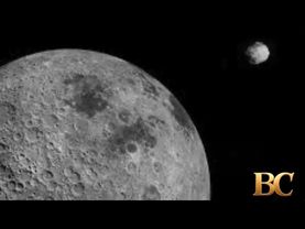 Massive asteroid on potential impact path with the Moon may trigger meteor shower on earth