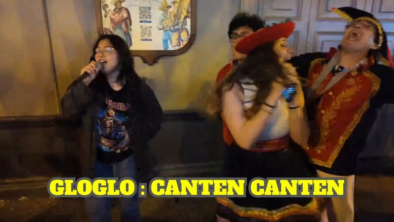 GLOGLO, CRAFT Y EMIKUKIS CANTANDO EN LA CALLE