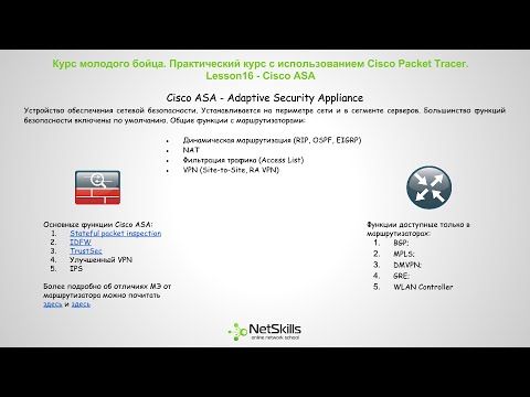16.Видео уроки Cisco Packet Tracer. Курс молодого бойца. Cisco ASA