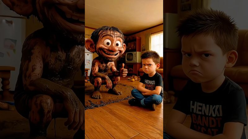 Dad asked me to mess up the house #funny #comedy #halloween #memes #duet #pets #cute #animation