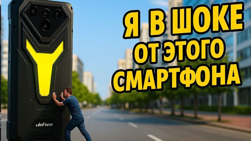 Ulefone Armor 34 Pro - 25 500 мАч,ПРОЕКТОР,512Gb+16Gb RAM+ Яркий Фонарь и ...