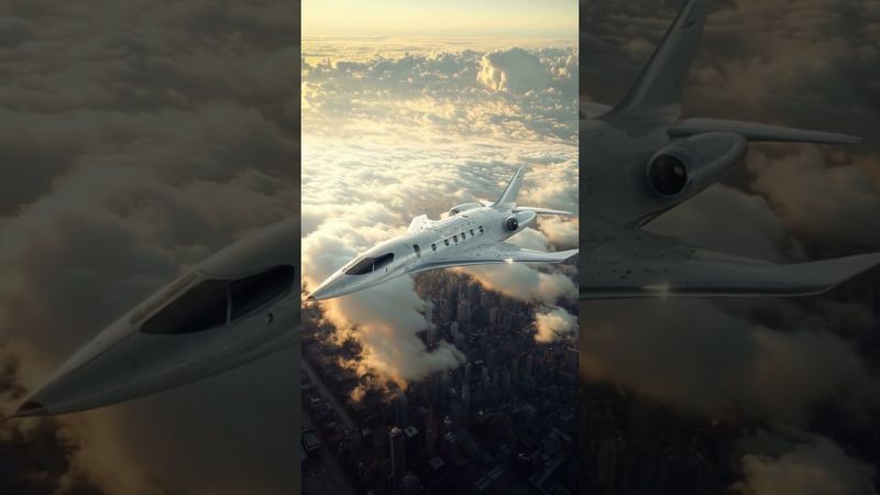Private Jet Aircraft Futuristic design! #aviation #airplane
