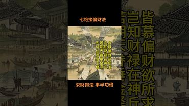 《道教接偏財法》口袋空空！急需要錢！你就這樣做！  #國學智慧 #國學文化 #國學知識 #民俗文化 #運勢 #正能量 #補財庫旺財氣 #玄學 #口訣 #道教文化 #橫財 #偏財 #轉運 #財運