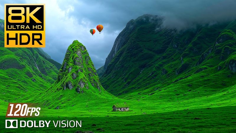 UNSEEN 8K Video Ultra HD at Smooth 120fps Dolby Vision HDR - Relaxing Music for Stress Relief