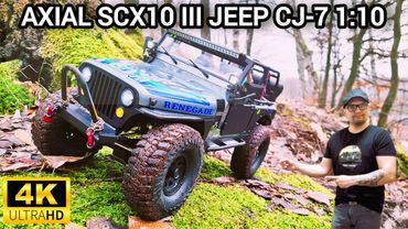 RC Axial SCX10 iii Jeep Cj-7 scale 1/10 adventure in the mud