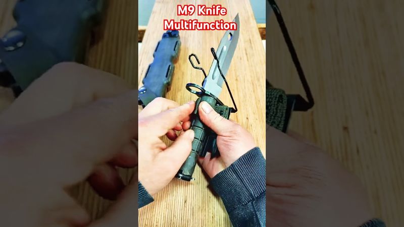 US Combat Knife M9 Multitool Hammer & Ax #knifeskills #nva #knife, #army