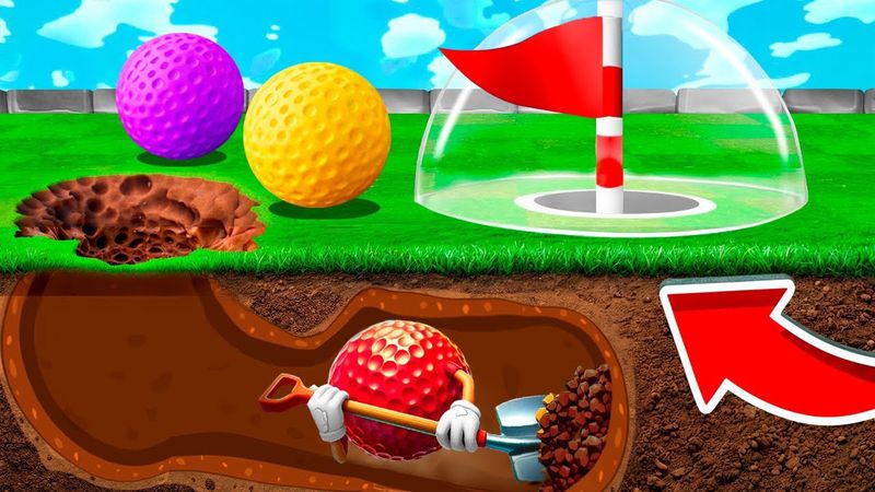НОВЫЙ ГОЛЬФ Который ЗАСТАВИТ ТЕБЯ СТРАДАТЬ! ПОСТРОЙ СВОЙ ПУТЬ К ЛУНКЕ ЛЮБЫМ СПОСОБОМ! Это Угар…
